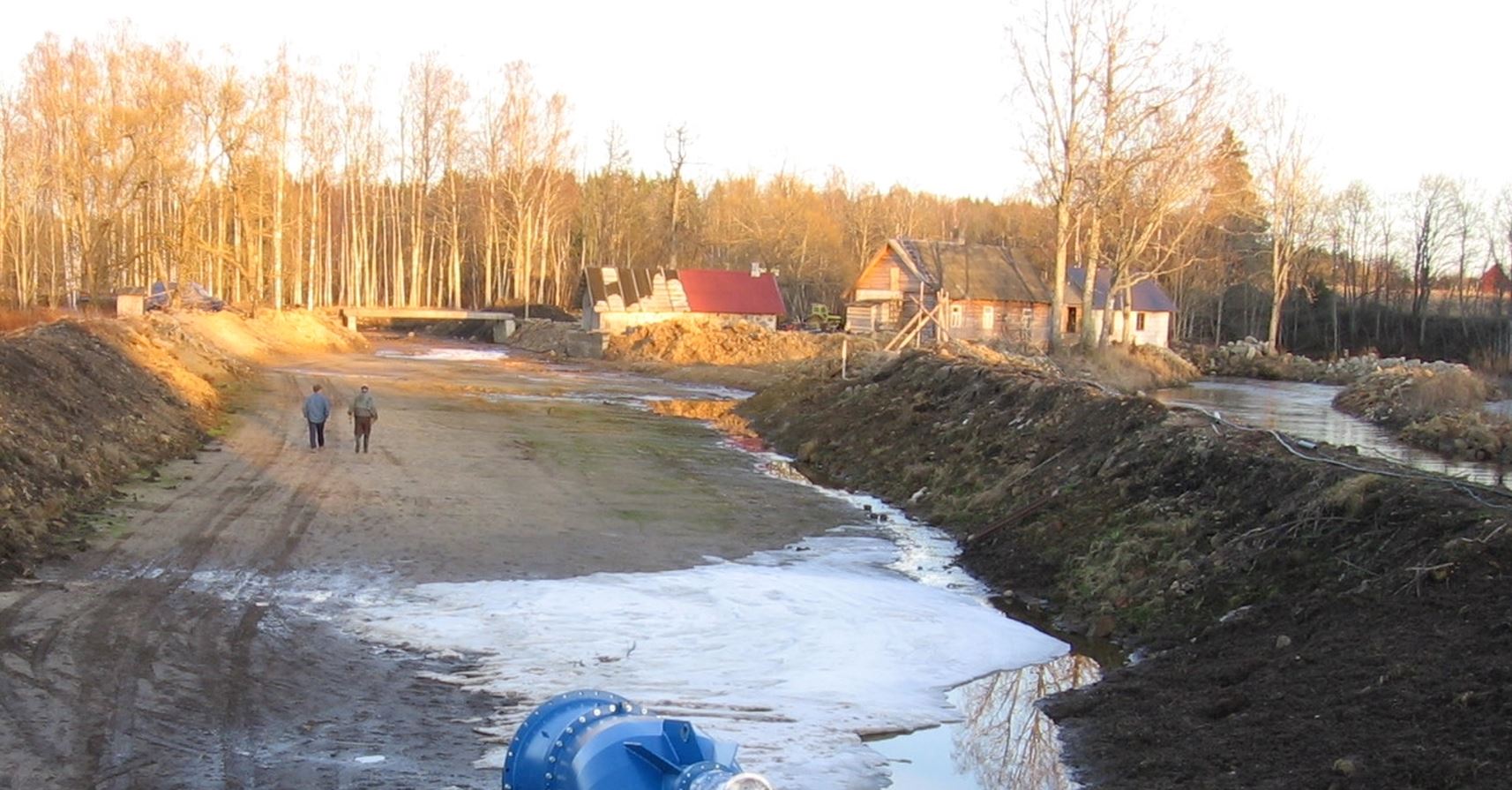 Veejõujaama ehitus 2007. aastal.