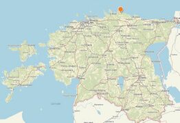 Oandu vesiveski asukoht, lõige Maaameti veebikaardilt