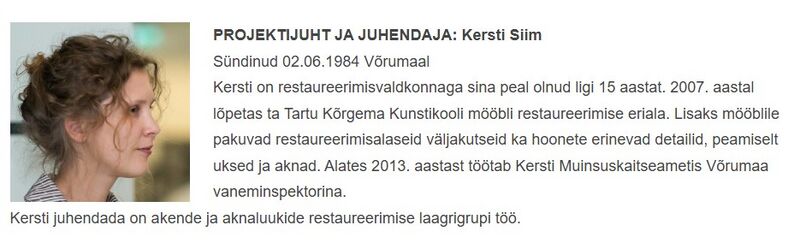 Fail:Kersti Siim restaureerimiskeskus.jpg