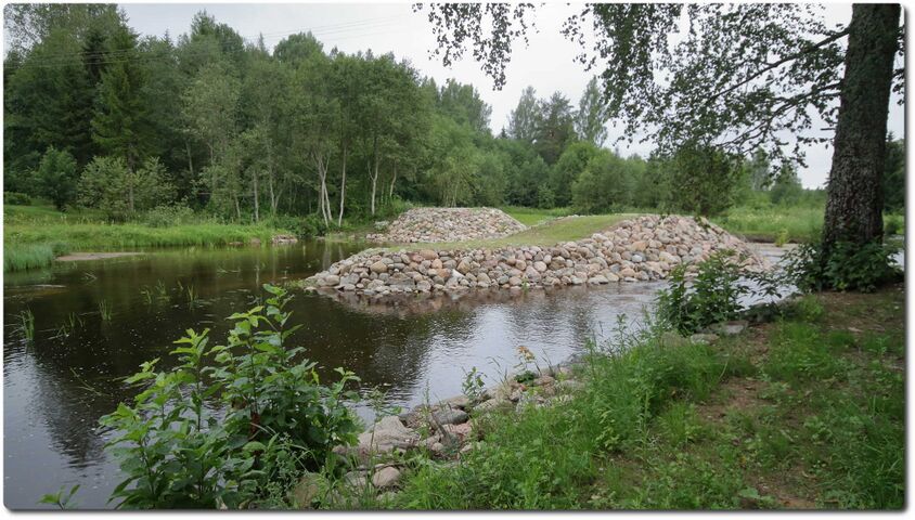 Jõgehara veski, endine paisukoht